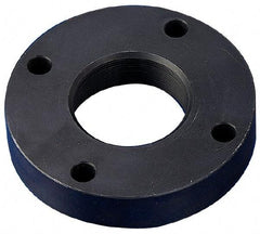 Keystone Threaded Products - 1.967-18 Int Thread, 1-1/4 - 1-1/2" Bar Diam, 4-1/4" Flange OD x 0.83" Thickness Precision Acme Mounting Flange - 4 Mounting Holes, Black Oxide Finish, Carbon Steel - Eagle Tool & Supply