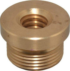 Keystone Threaded Products - 1.12" Long, 3/4" High, 1/2" Thread Length, Bronze, Right Hand, Round, Precision Acme Nut - 0.937-16 Thread Size, 2C Class of Fit - Eagle Tool & Supply