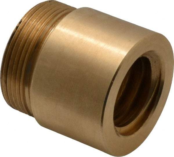 Keystone Threaded Products - 1-1/2" Long, 1-1/2" High, 1/2" Thread Length, Bronze, Right Hand, Round, Precision Acme Nut - 1.375-16 Thread Size, 2C Class of Fit - Eagle Tool & Supply