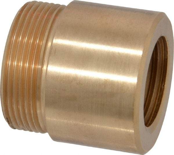 Keystone Threaded Products - 1-1/2" Long, 1-1/2" High, 1/2" Thread Length, Bronze, Right Hand, Round, Precision Acme Nut - 1.375-16 Thread Size, 2C Class of Fit - Eagle Tool & Supply