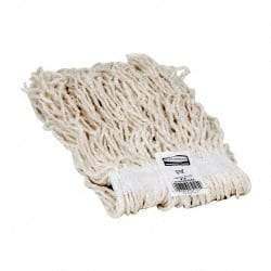 Rubbermaid - 1" White Head Band, Small Rayon Cut End Mop Head - 4 Ply, Side Loading Connection, Use for Finishing - Eagle Tool & Supply