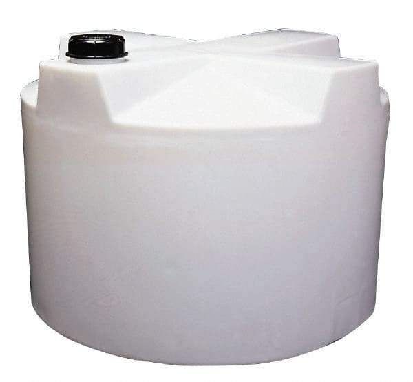 Made in USA - 220 Gallon Cylindrical Polyethylene Closed Top Tank - 63" High x 35" Diam - Eagle Tool & Supply