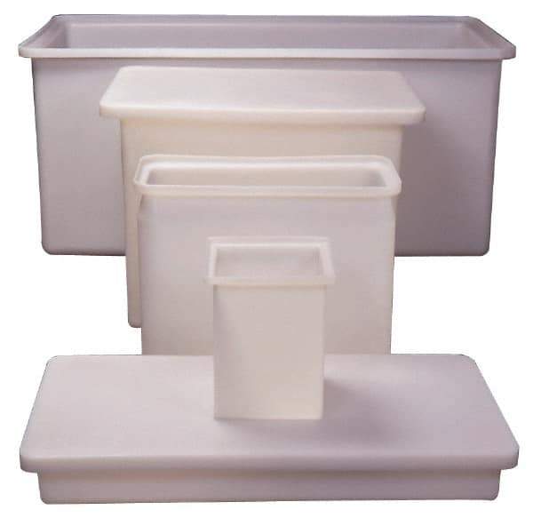 Made in USA - Rectangular Polyethylene Tank Cover - 24" Wide x 48" Long x 1/4" Thick - Eagle Tool & Supply