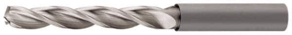 Walter-Titex - 5.55mm 130° Solid Carbide Jobber Drill - Bright Finish, Right Hand Cut, Spiral Flute, Straight Shank, 3.23" OAL, Standard Point - Eagle Tool & Supply