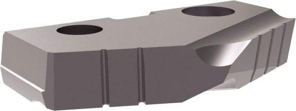 Allied Machine and Engineering - 45.64mm Diam x 1/4" Thick, Seat Code 3, 132° Included Angle Spade Drill Insert - TiAlN Coated, Carbide, Grade P40, Series T-A - Eagle Tool & Supply
