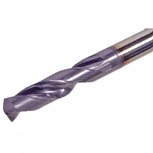 Iscar - 12.9mm 140° Spiral Flute Solid Carbide Screw Machine Drill Bit - Eagle Tool & Supply