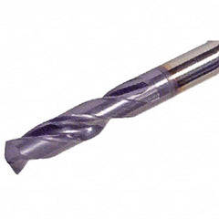 Iscar - 12.2mm 140° Spiral Flute Solid Carbide Screw Machine Drill Bit - Eagle Tool & Supply