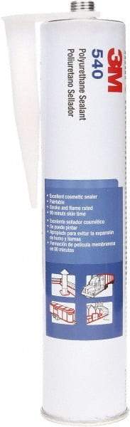 3M - 10.5 oz Cartridge Gray Polyurethane Sealant - -40 to 194°F Operating Temp, 1 hr Tack Free Dry Time, 24 hr Full Cure Time, Series 540 - Eagle Tool & Supply