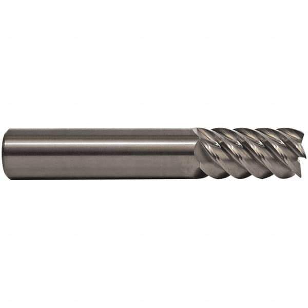 M.A. Ford - 9/16", 1-1/8" LOC, 9/16" Shank Diam, 3-1/2" OAL, 6 Flute, Solid Carbide Square End Mill - Single End, ALtima Finish, Spiral Flute, 53° Helix, Right Hand Cut, Right Hand Flute - Eagle Tool & Supply