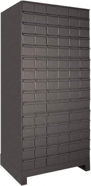 Durham - 90 Drawer, Small Parts Steel Storage Cabinet - 14" Deep x 35" Wide x 63" High - Eagle Tool & Supply
