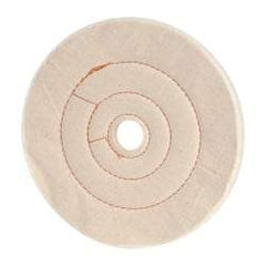 Dico - 8" Diam x 1/2" Thick Unmounted Buffing Wheel - Cushion Sewn, 1" Arbor Hole, Medium Density - Eagle Tool & Supply