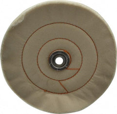Dico - 8" Diam x 3/4" Thick Unmounted Buffing Wheel - Cushion Sewn, 1/2" Arbor Hole, Medium Density - Eagle Tool & Supply
