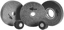 Standard Abrasives - 2" Diam, 3/4" Face Width, 1/4" Center Hole, Medium Grade, Aluminum Oxide Deburring Wheel - Unitized, Hard Density 8 Grade, 22,000 RPM - Eagle Tool & Supply