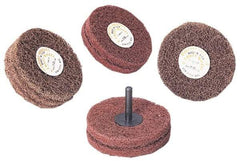 Standard Abrasives - 2" Diam, 1/2" Face Width, 1/4" Center Hole, Medium Grade, Aluminum Oxide Deburring Wheel - Unitized, Hard Density 8 Grade, 22,000 RPM - Eagle Tool & Supply