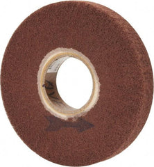 Made in USA - 6" Diam 220 Grit Aluminum Oxide Unmounted Flap Wheel - 2" Hole, 1" Wide, Density 7, Nonwoven, Grade Very Fine, 3,400 Max RPM - Eagle Tool & Supply