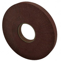 Made in USA - 8" Diam 220 Grit Aluminum Oxide Unmounted Flap Wheel - 3" Hole, 1" Wide, Density 7, Nonwoven, Grade Very Fine, 3,200 Max RPM - Eagle Tool & Supply