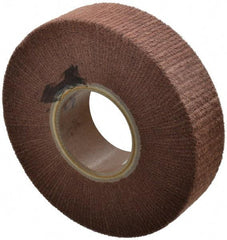 Made in USA - 8" Diam 220 Grit Aluminum Oxide Unmounted Flap Wheel - 3" Hole, 2" Wide, Density 7, Nonwoven, Grade Very Fine, 3,200 Max RPM - Eagle Tool & Supply