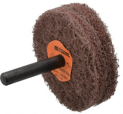 Standard Abrasives - 2" Diam, Medium Mounted Scrubber Buffing Wheel - Exact Industrial Supply