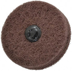 Standard Abrasives - 3" Diam, Medium Mounted Scrubber Buffing Wheel - 2 Ply, Very Fine Grade, 1/4" Shank Diam, 8,000 RPM - Eagle Tool & Supply