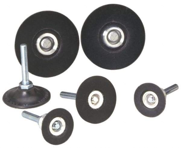 Standard Abrasives - 3" Diam Quick-Change Disc Backing Pad - 1/4" Shank Diam, Soft Density, 12,000 RPM, SocAtt Compatible - Eagle Tool & Supply