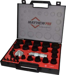 Mayhew - 27 Piece, 1/8 to 2", Hollow Punch Set - Comes in Plastic Case - Eagle Tool & Supply