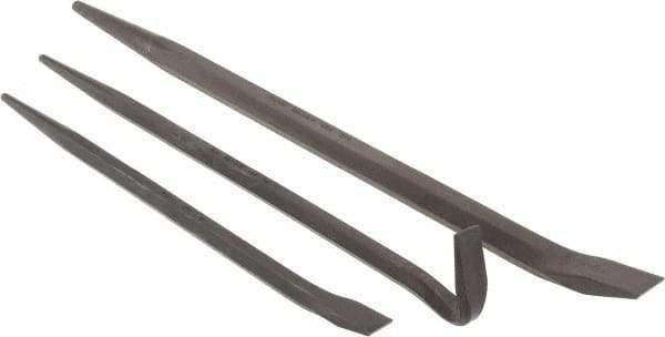 Mayhew - 3 Piece Line-Up & Rolling Head Pry Bar Set - Includes 14, 16 & 20" Lengths - Eagle Tool & Supply