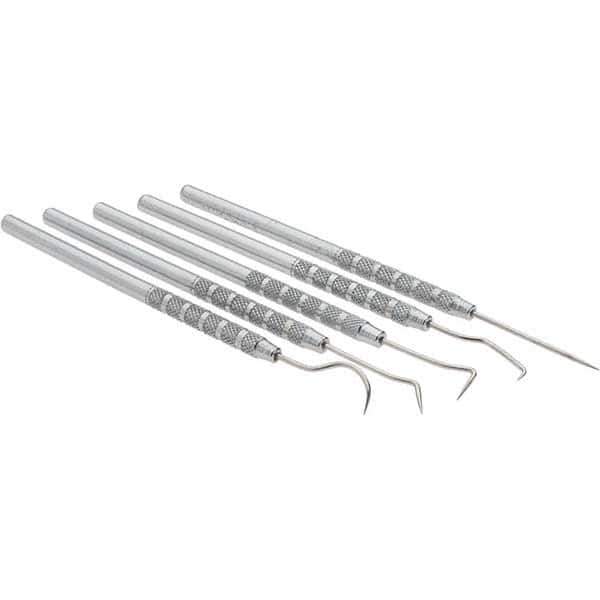 Value Collection - 5 Piece Precision Probe Set - Stainless Steel - Eagle Tool & Supply