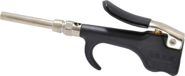 Coilhose Pneumatics - Safety Extension Tube Thumb Lever Blow Gun - 1/4 NPT, 3" Tube Length, Zinc - Eagle Tool & Supply