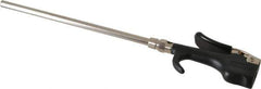 Coilhose Pneumatics - Safety Extension Tube Thumb Lever Blow Gun - 1/4 NPT, 8" Tube Length, Zinc - Eagle Tool & Supply