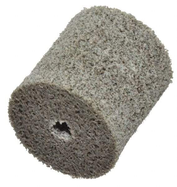 Standard Abrasives - 1" Diam, 1" Face Width, 3/16" Center Hole, Medium Grade, Aluminum Oxide Deburring Wheel - Unitized, Hard Density 8 Grade, 30,000 RPM - Eagle Tool & Supply