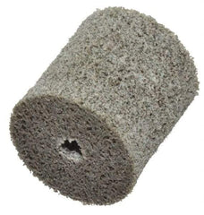 Standard Abrasives - 1" Diam, 1" Face Width, 3/16" Center Hole, Medium Grade, Aluminum Oxide Deburring Wheel - Unitized, Hard Density 8 Grade, 30,000 RPM - Eagle Tool & Supply