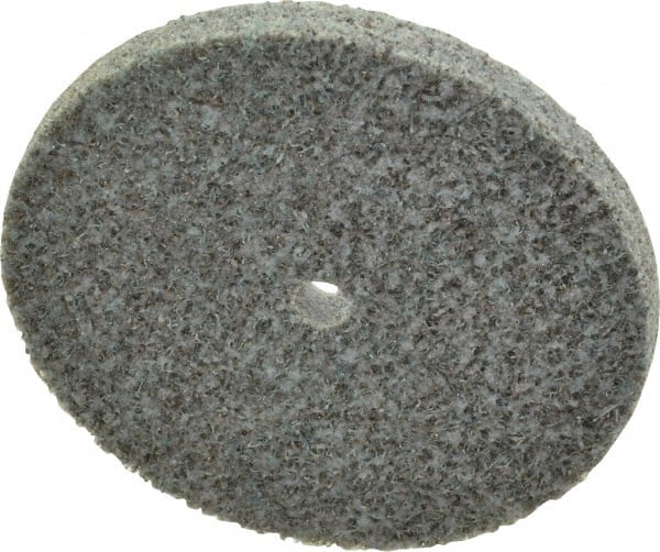 Standard Abrasives - 3" Diam, 1/4" Face Width, 1/4" Center Hole, Coarse Grade, Aluminum Oxide Deburring Wheel - Eagle Tool & Supply