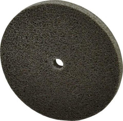 Standard Abrasives - 3" Diam, 1/4" Face Width, 1/4" Center Hole, Medium Grade, Aluminum Oxide Deburring Wheel - Unitized, Hard Density 8 Grade, 18,000 RPM - Eagle Tool & Supply