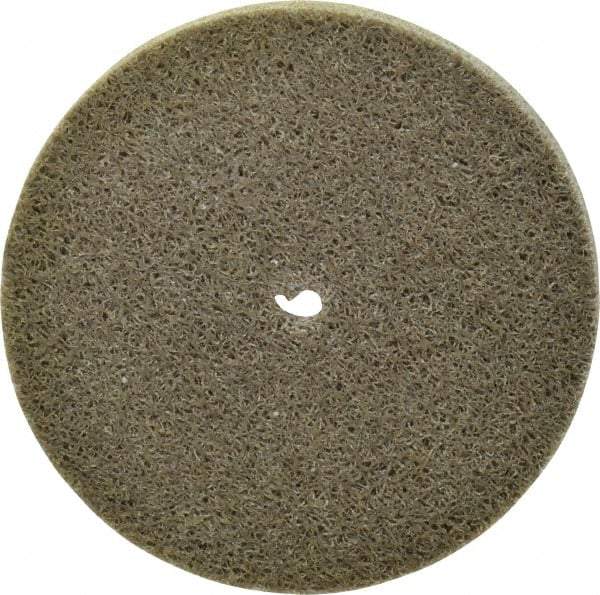 Standard Abrasives - 3" Diam, 1/4" Face Width, 1/4" Center Hole, Fine Grade, Aluminum Oxide Deburring Wheel - Unitized, Medium/Hard Density 7 Grade, 18,000 RPM - Eagle Tool & Supply