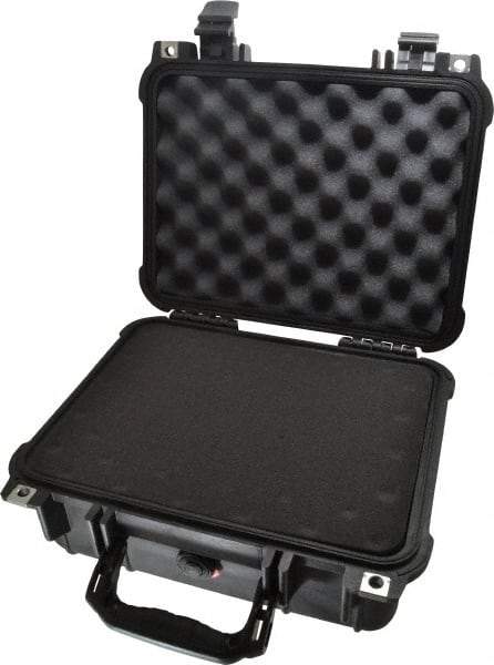 Pelican Products, Inc. - 11-5/8" Wide x 6" High, Clamshell Hard Case - Black, Structural Resin - Eagle Tool & Supply