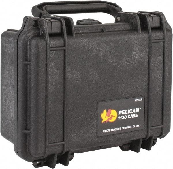 Pelican Products, Inc. - 6-49/64" Wide x 3-7/8" High, Clamshell Hard Case - Black, Structural Resin - Eagle Tool & Supply