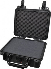 Pelican Products, Inc. - 9-11/16" Wide x 4-7/8" High, Clamshell Hard Case - Black, Structural Resin - Eagle Tool & Supply