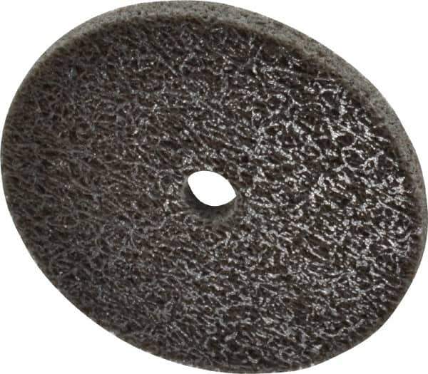 Standard Abrasives - 2" Diam, 1/8" Face Width, 1/4" Center Hole, Medium Grade, Aluminum Oxide Deburring Wheel - Unitized, Hard Density 8 Grade, 22,000 RPM - Eagle Tool & Supply