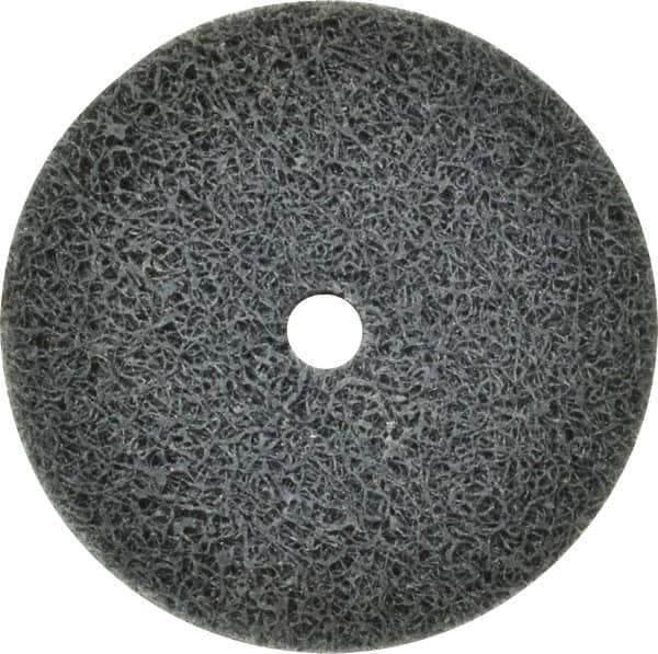 Standard Abrasives - 2" Diam, 1/4" Face Width, 1/4" Center Hole, Fine Grade, Silicon Carbide Deburring Wheel - Unitized, Soft Density 5 Grade, 18,000 RPM - Eagle Tool & Supply