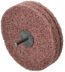 Standard Abrasives - 5" Diam, Medium Mounted Scrubber Buffing Wheel - Eagle Tool & Supply