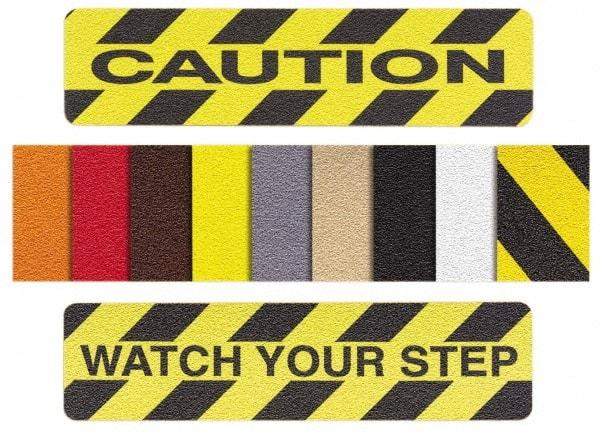 NMC - Black Solid Color Anti-Slip Vinyl Cleat - 3/4" Wide x 2' Long x 0.02" Thick, General Traffic - Eagle Tool & Supply