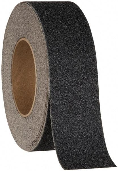 NMC - Black Solid Color Anti-Slip Vinyl Tape - 1" Wide x 60' Long x 0.02" Thick, General Traffic - Eagle Tool & Supply