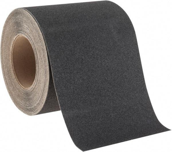NMC - Black Solid Color Anti-Slip Vinyl Tape - 6" Wide x 60' Long x 0.02" Thick, General Traffic - Eagle Tool & Supply