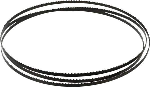 Disston - 6 TPI, 6' 8" Long x 1/4" Wide x 0.025" Thick, Welded Band Saw Blade - Carbon Steel, Toothed Edge, Raker Tooth Set, Flexible Back, Contour Cutting - Eagle Tool & Supply
