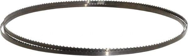 Disston - 6 TPI, 7' 9-1/2" Long x 1/4" Wide x 0.025" Thick, Welded Band Saw Blade - Carbon Steel, Toothed Edge, Raker Tooth Set, Flexible Back, Contour Cutting - Eagle Tool & Supply