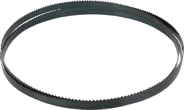 Disston - 6 TPI, 7' 9-1/2" Long x 1/2" Wide x 0.025" Thick, Welded Band Saw Blade - Carbon Steel, Toothed Edge, Raker Tooth Set, Flexible Back, Contour Cutting - Eagle Tool & Supply