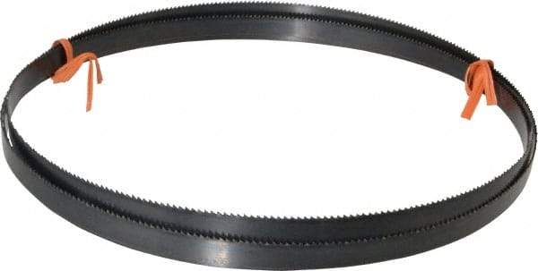 Disston - 10 TPI, 7' 9-1/2" Long x 1/2" Wide x 0.025" Thick, Welded Band Saw Blade - Carbon Steel, Toothed Edge, Raker Tooth Set, Flexible Back, Contour Cutting - Eagle Tool & Supply
