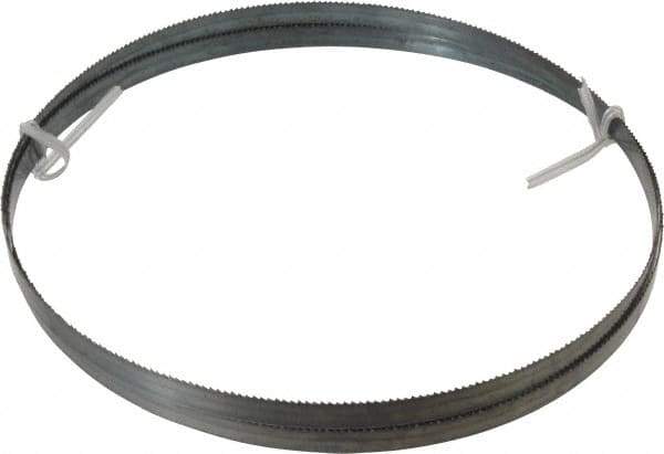 Disston - 10 TPI, 8' Long x 1/2" Wide x 0.025" Thick, Welded Band Saw Blade - Carbon Steel, Toothed Edge, Raker Tooth Set, Flexible Back, Contour Cutting - Eagle Tool & Supply