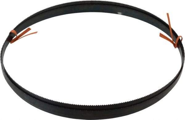 Disston - 10 TPI, 8' 9" Long x 1/2" Wide x 0.025" Thick, Welded Band Saw Blade - Carbon Steel, Toothed Edge, Raker Tooth Set, Flexible Back, Contour Cutting - Eagle Tool & Supply