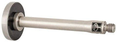 Renishaw - 1/2 Inch Ball Diameter, Stainless Steel Stem, M3 Thread, Steel Point Disc Tip CMM Stylus - 2.2 mm Working Length, 0.1378 Inch Stem Diameter, 30.8 mm Overall Length - Eagle Tool & Supply
